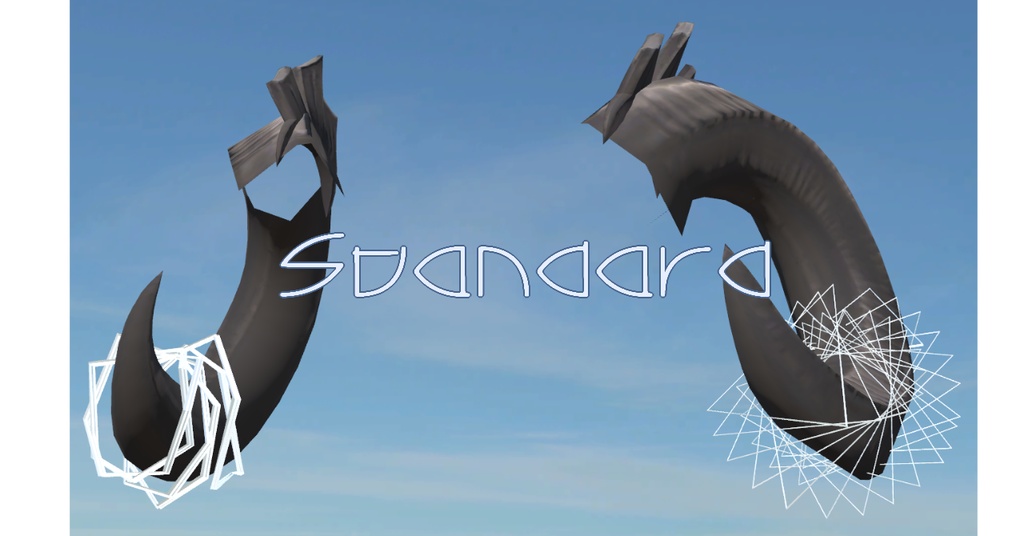 【VRChat想定】Horn_Geometry【メリノ用アクセサリー】