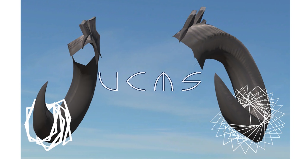 【VRChat想定】Horn_Geometry【メリノ用アクセサリー】
