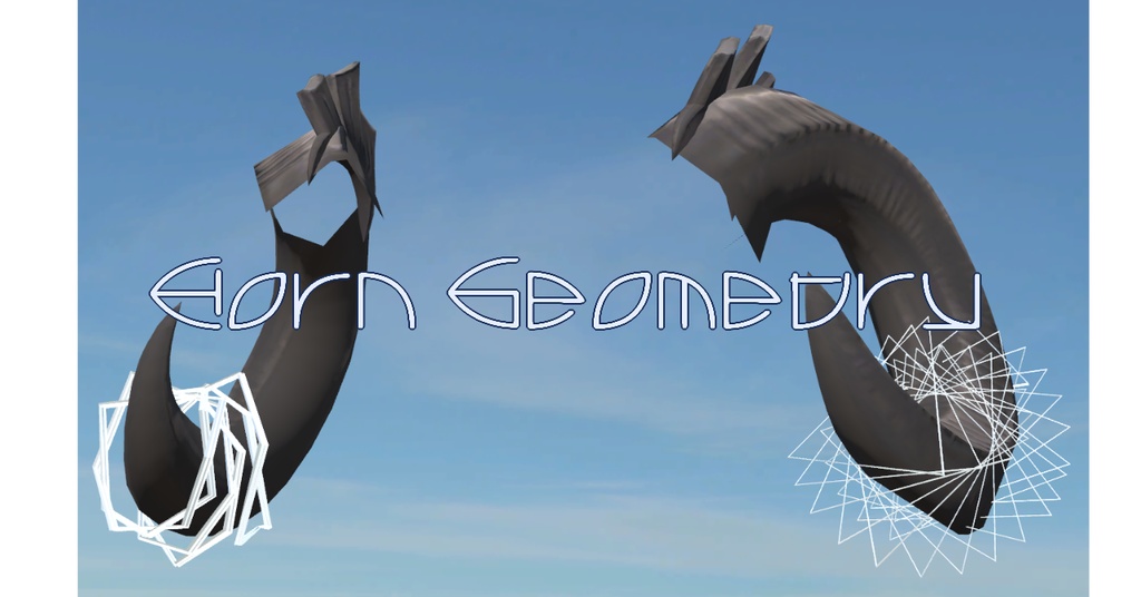  【VRChat想定】Horn_Geometry【メリノ用アクセサリー】