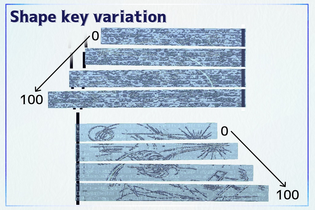 【VRChat想定】Four fingers【ピアス】