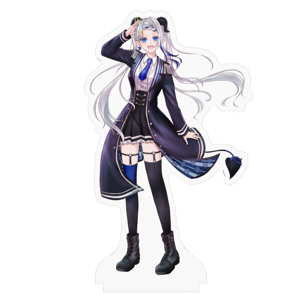 月夜野ルオ2周年記念アクリルスタンド(100×100mm)