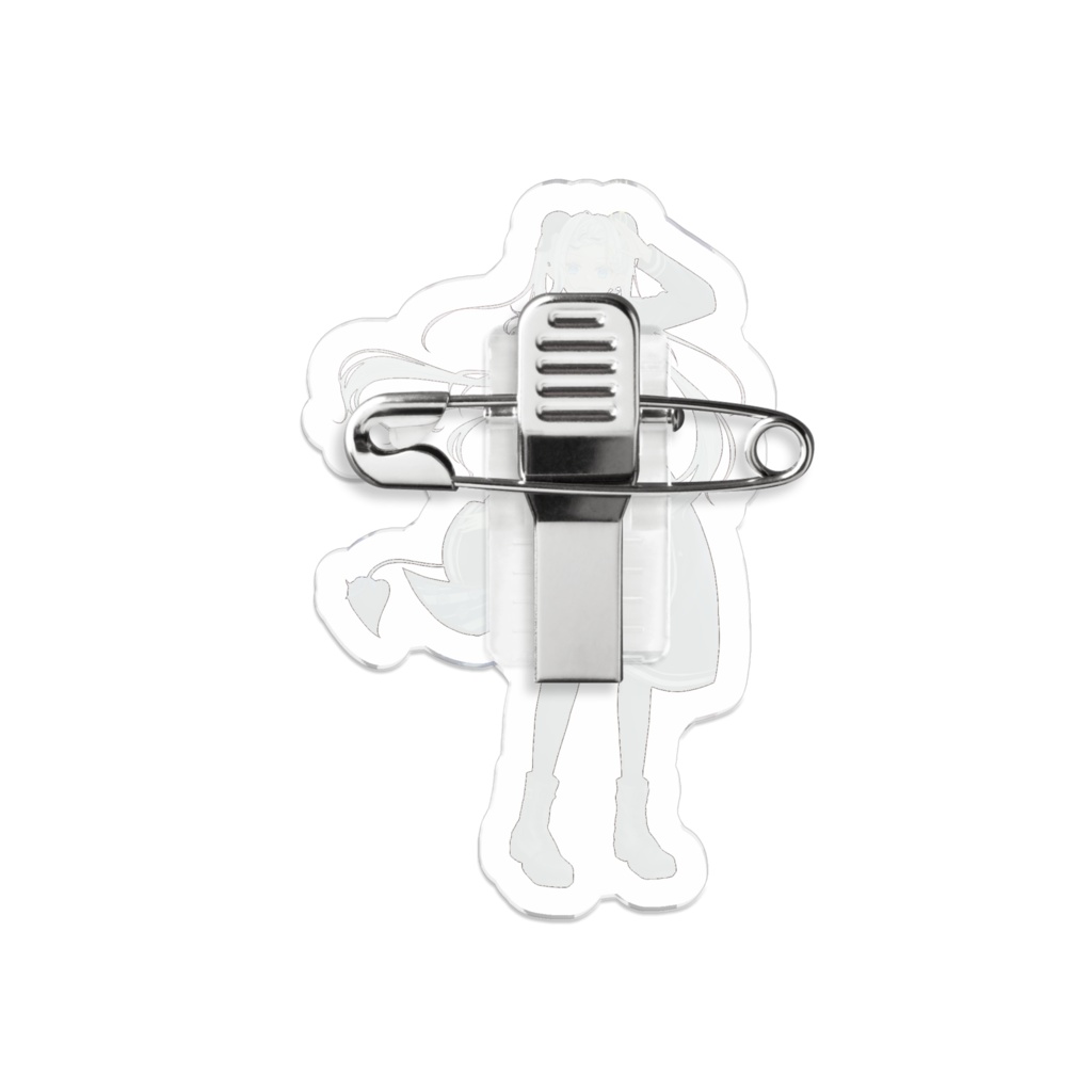 月夜野ルオ2周年記念クリアバッジ