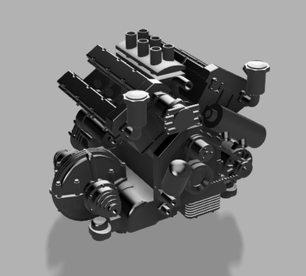 1/24 Dino V6 エンジン(※最新版が他にあります)(H社 Lancia Stratos対応)