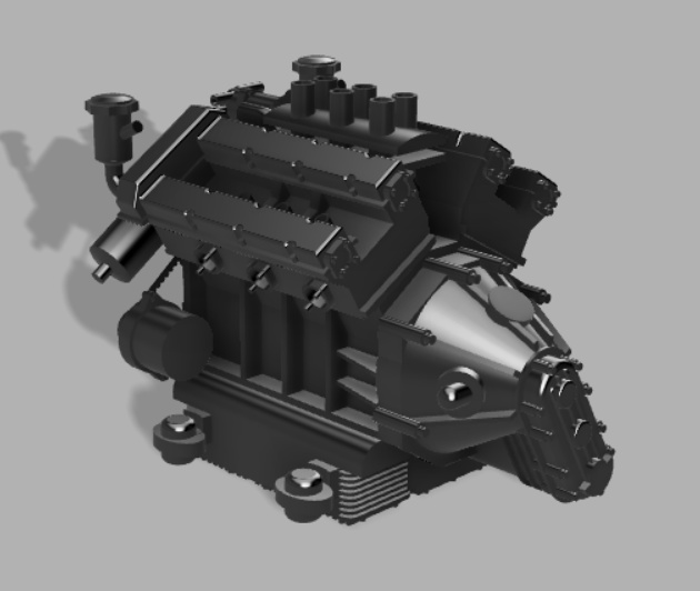 1/24 Dino V6 エンジン(※最新版が他にあります)(H社 Lancia Stratos対応)