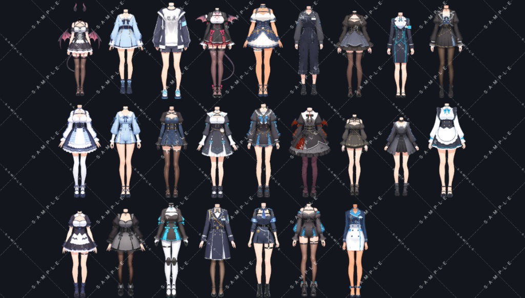 【立ち絵素材】コスプレ立ち絵 vol1 125種類