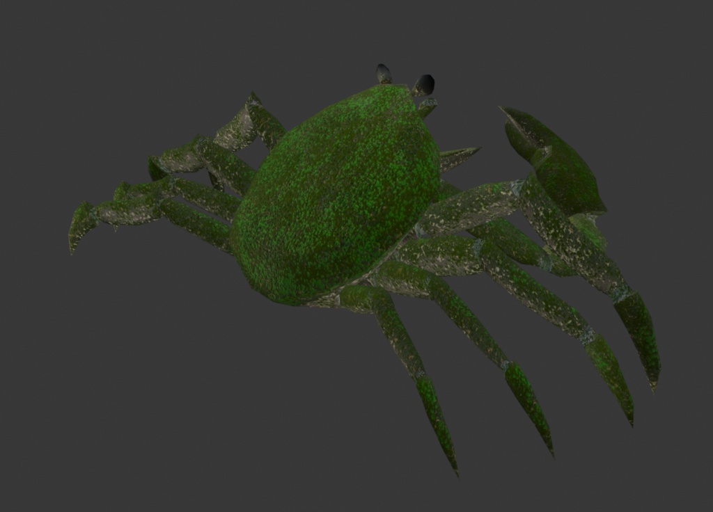3Dカニモデル モーション付き
