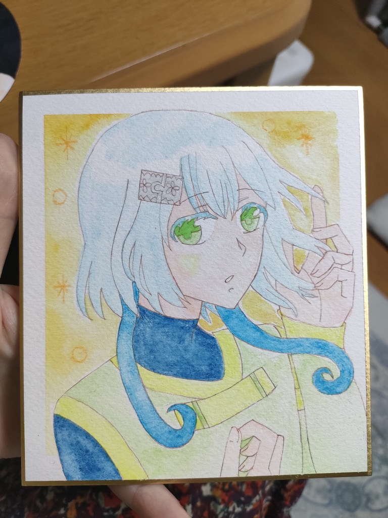 セレ・ラフィー(色紙4文の1サイズ)