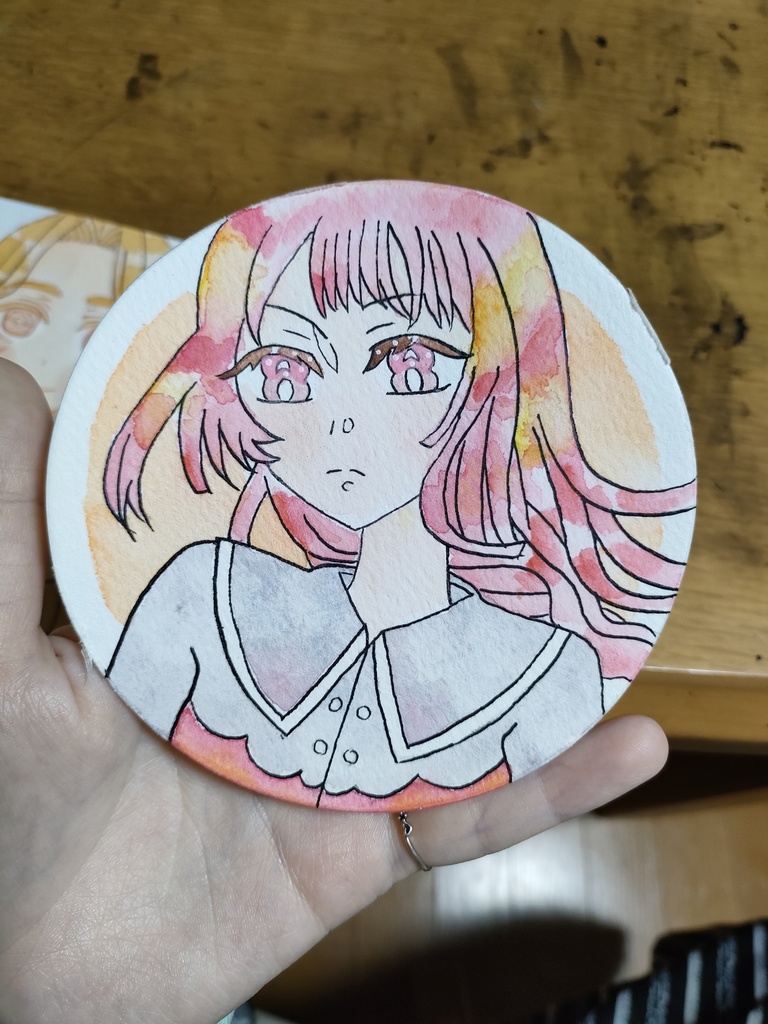 手のひらサイズ丸紙