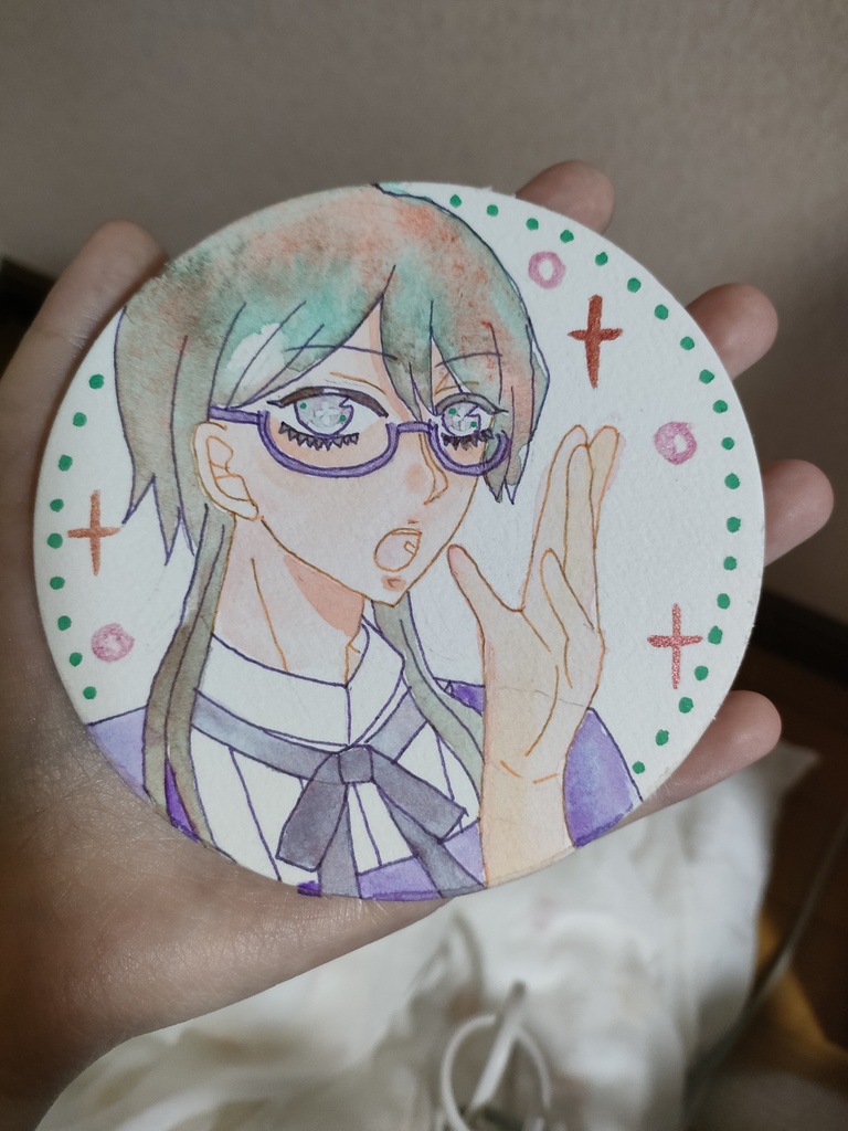 手のひらサイズ丸紙