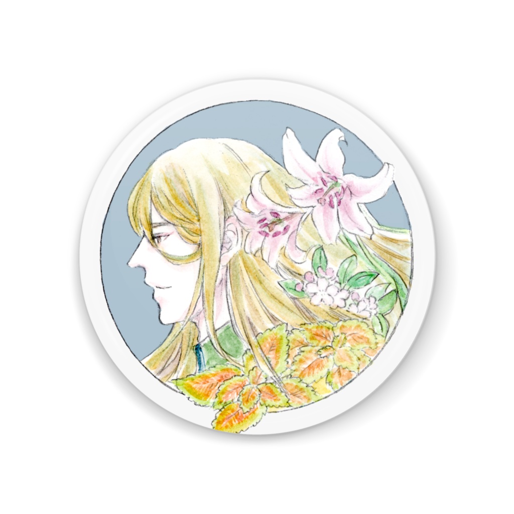 Legendersとお花 缶ミラー