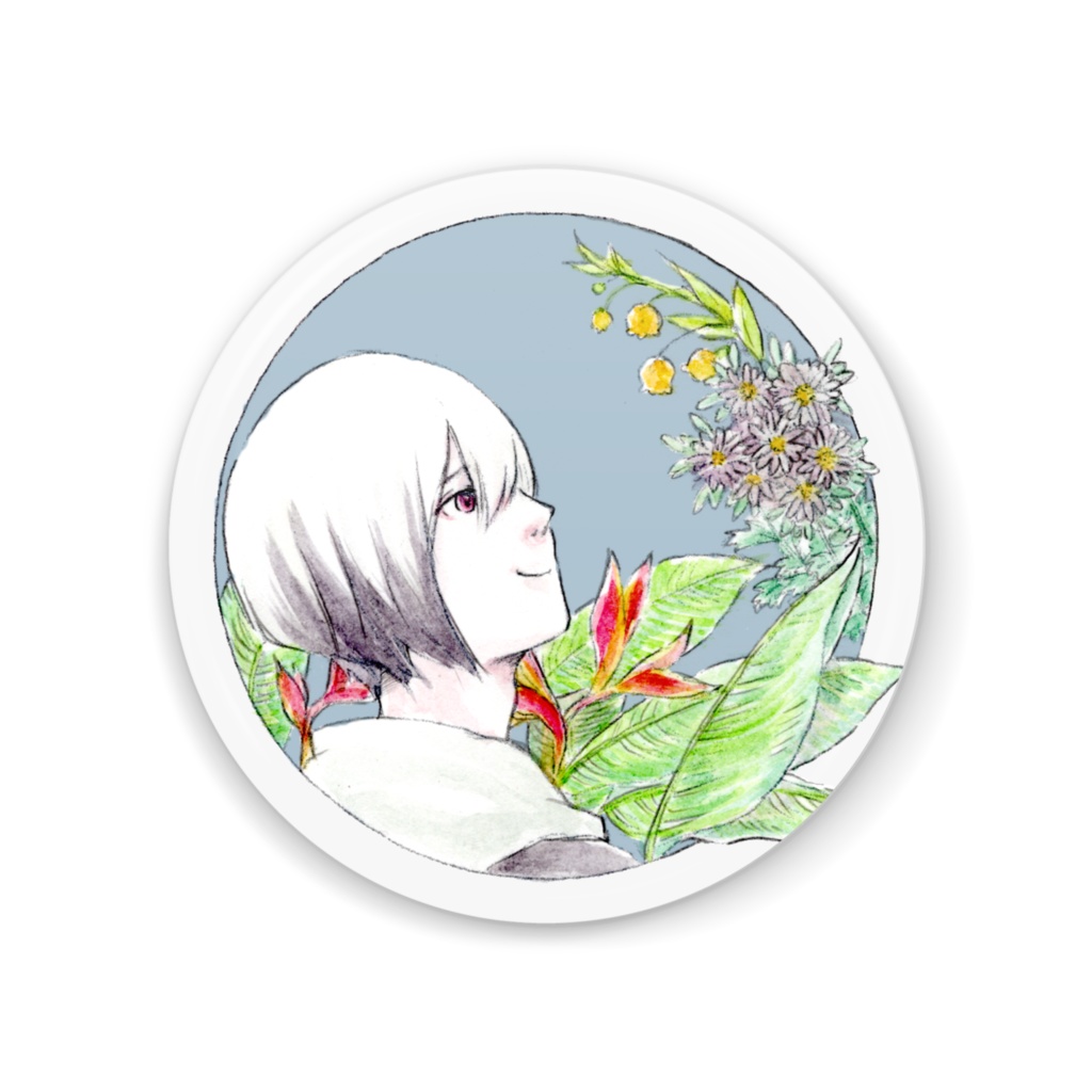 Legendersとお花 缶ミラー