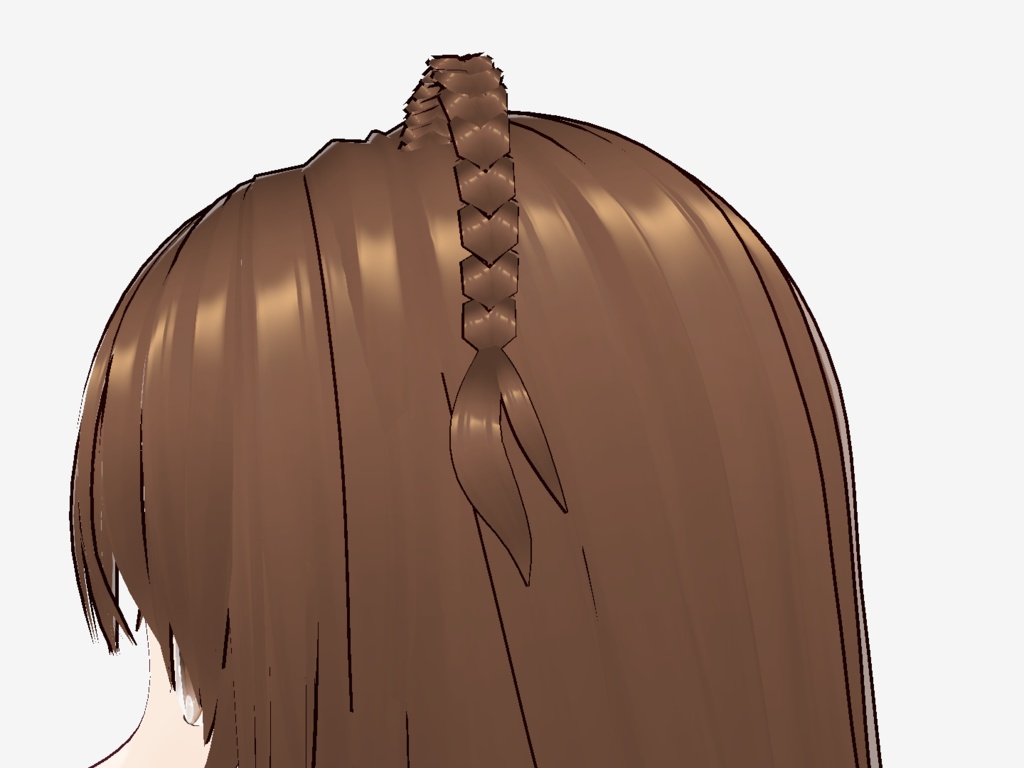 Braided Cat Ears / Cat Ears Vroid / Vroid Studio Hair Preset / Vroid Hair Extra / Vtuber Assest / Vtubing