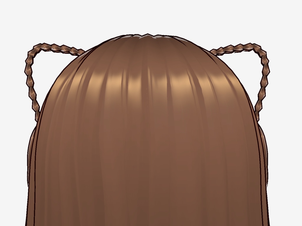 Braided Cat Ears / Cat Ears Vroid / Vroid Studio Hair Preset / Vroid Hair Extra / Vtuber Assest / Vtubing