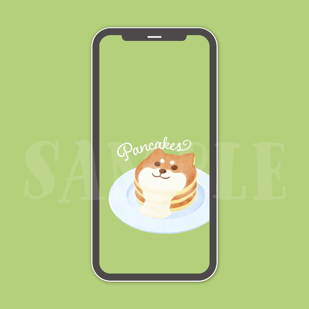 Mobile Wallpaper - Shiba Inu Pancakes 
