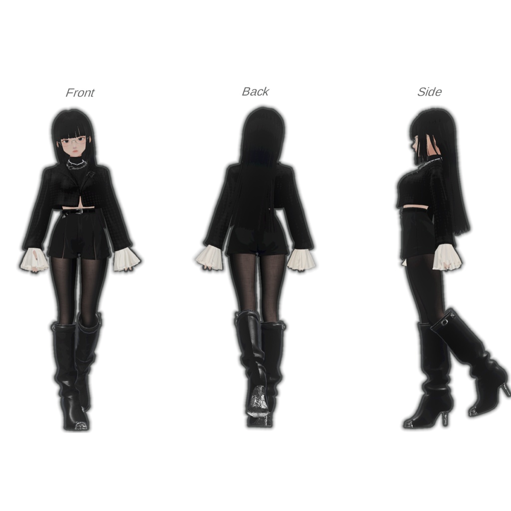 オリジナル3Dモデル【のえる】