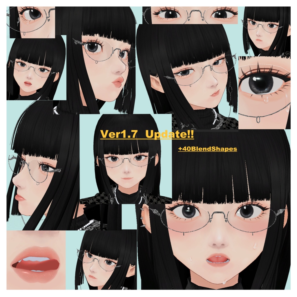 1.7Update‼ オリジナル3Dモデル【のえる】