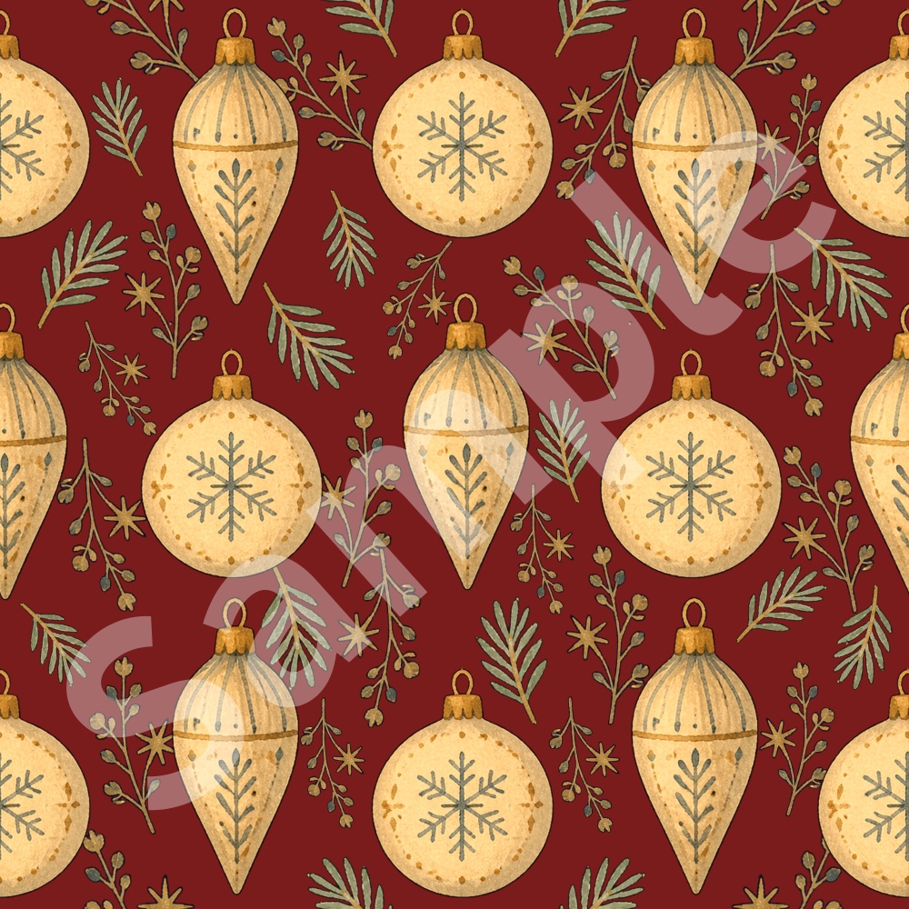 クリスマスオーナメント・デジタルペーパー Christmas Digital Paper|12枚セット