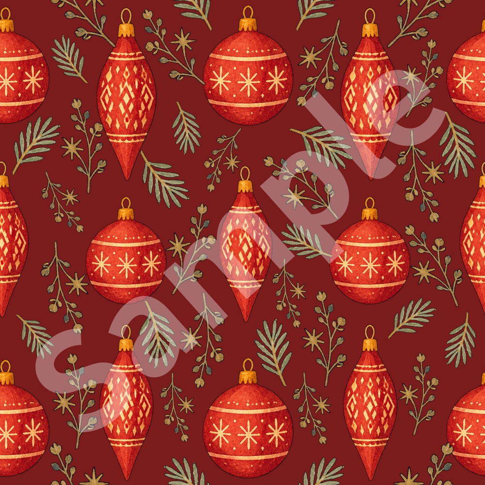 クリスマスオーナメント・デジタルペーパー Christmas Digital Paper|12枚セット