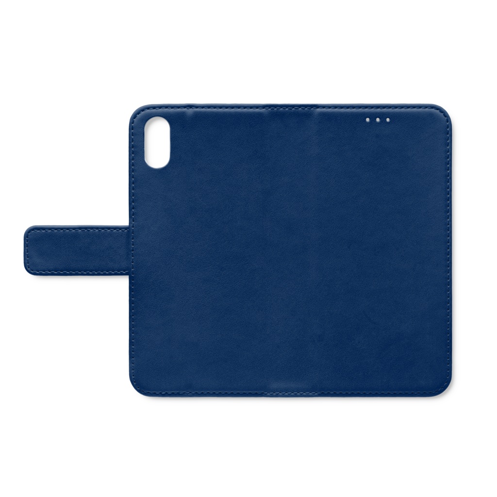 シンプルなネイビーのiPhoneケース