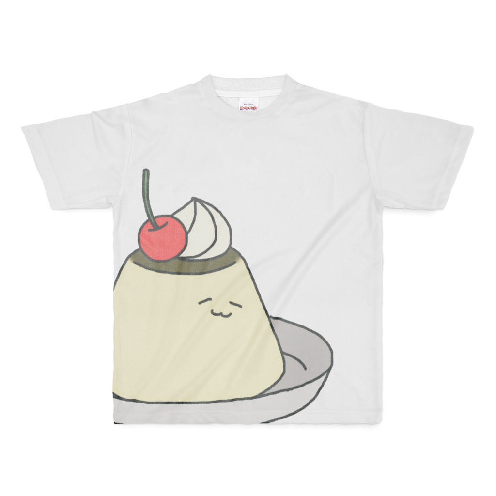 どでかプリントのゆるゆるプリンTシャツ（S〜XLサイズ）
