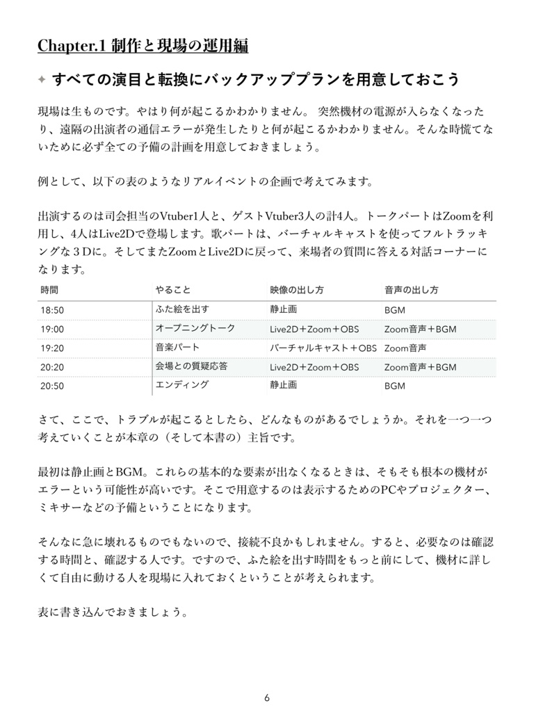 VTuberのリアルイベントや番組で失敗したくない人が読む本