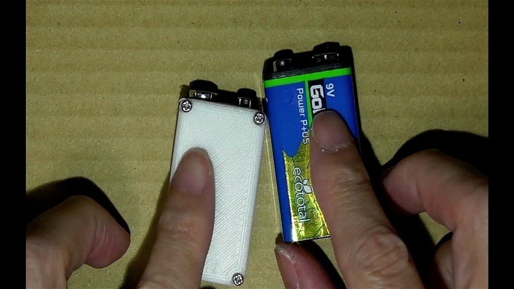 【電子工作用】006P乾電池サイズの3Dプリンター用データ(STLファイル)