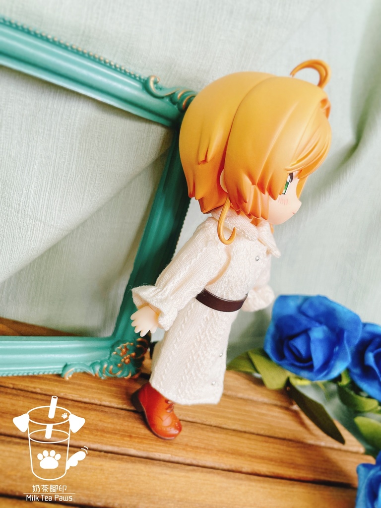 【オビツ11・1/12ドール服】マシュマロ シャツワンピース 3色