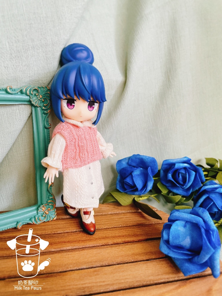 【オビツ11・1/12ドール服】マシュマロ シャツワンピース 3色