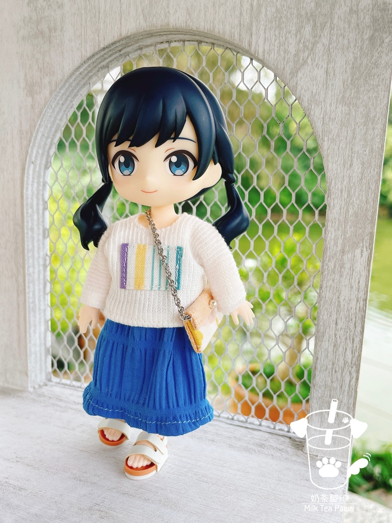 【オビツ11・1/12ドール服】シワ加工ロングスカート 5色