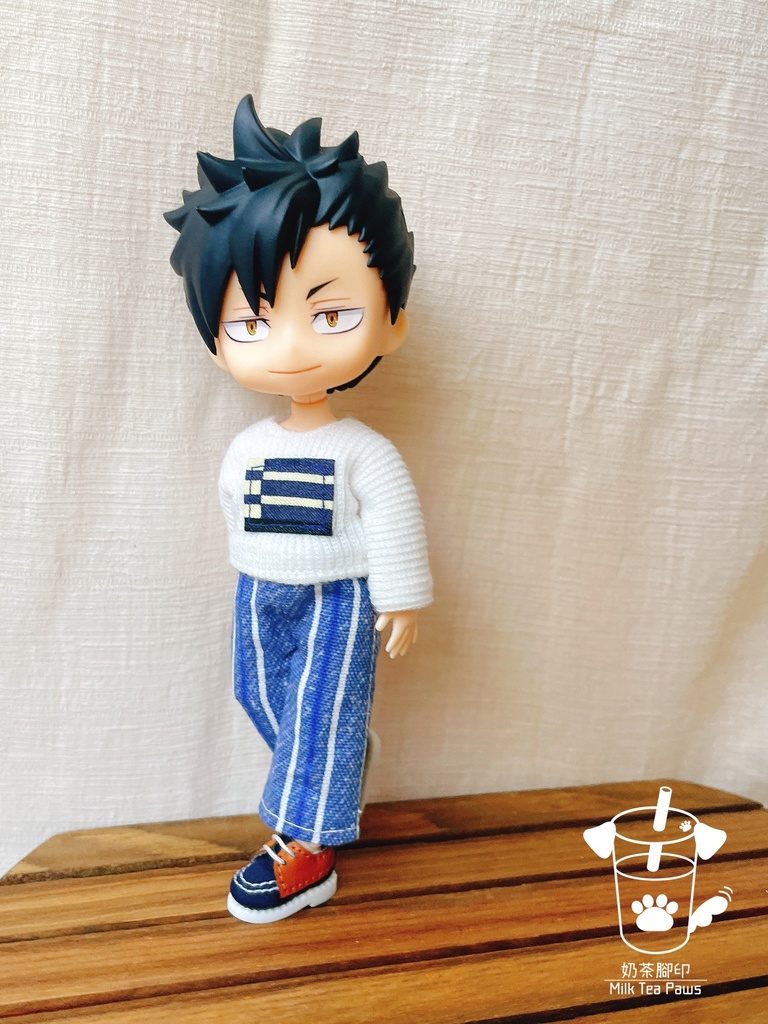 【オビツ11・1/12ドール服】デニムワイドパンツ