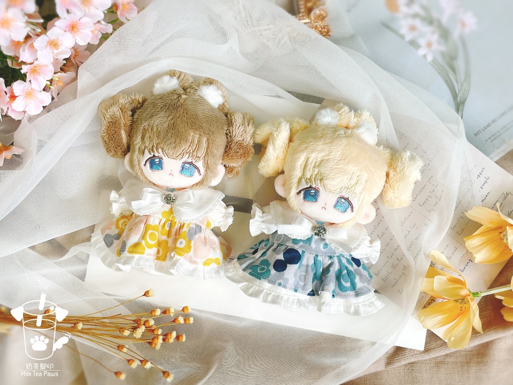 【10cmぬいぐるみ・ぬい服】Candy Jewels ワンピース 2色