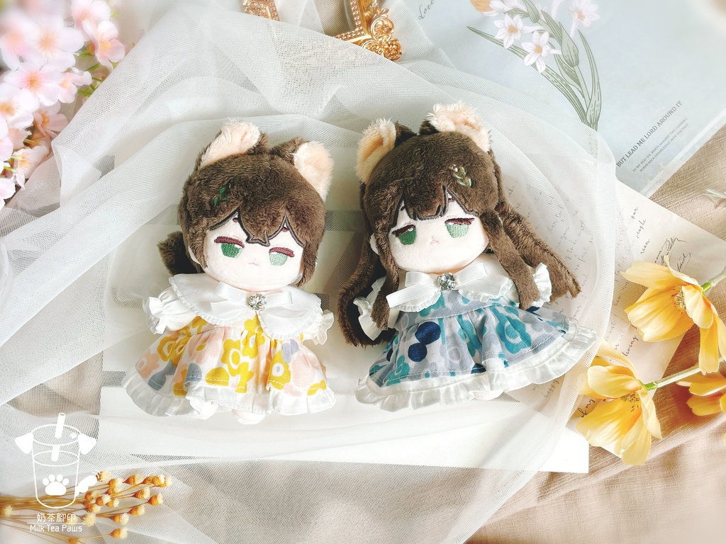 【10cmぬいぐるみ・ぬい服】Candy Jewels ワンピース 2色