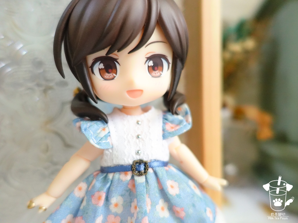 【オビツ11・1/12ドール服】初夏SP2・フリル袖花柄ワンピース