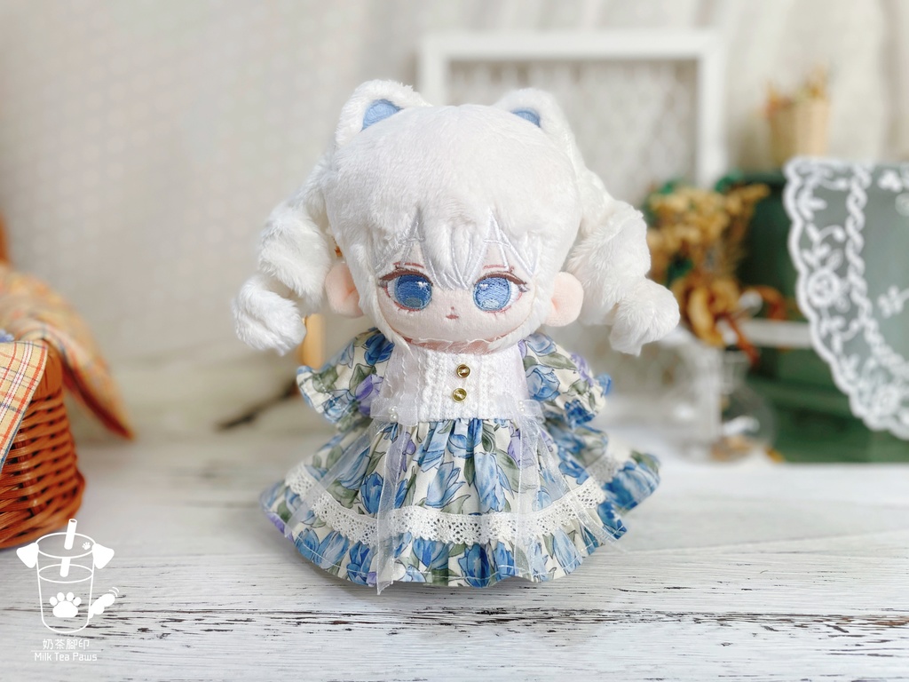 【15cmぬいぐるみ・ぬい服】Crystal Special・花柄ワンピース(3色)