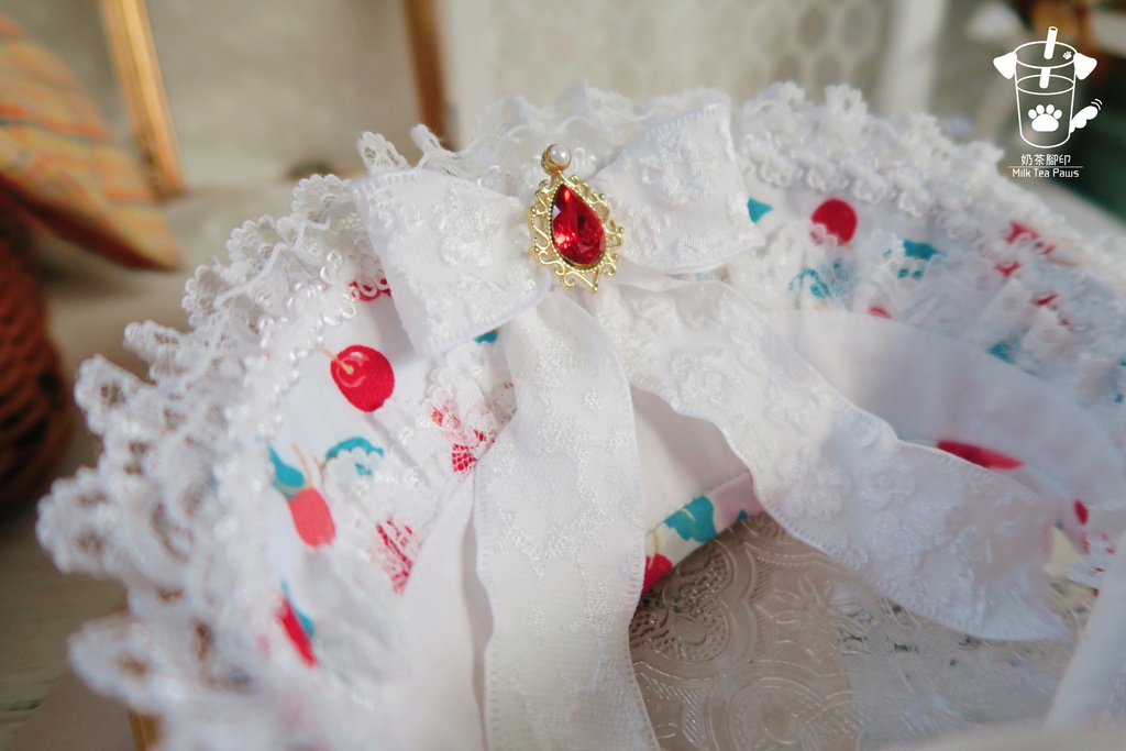 【20cmぬいぐるみ・ぬい服】Cherry Bubble・ワンピースセット(白)