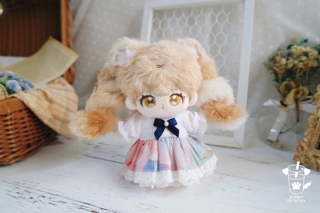 【10cmぬいぐるみ・ぬい服】夏色のパレット・ワンピース(全6柄)