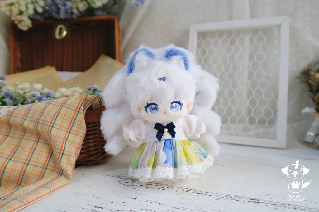 【10cmぬいぐるみ・ぬい服】夏色のパレット・ワンピース(全6柄)