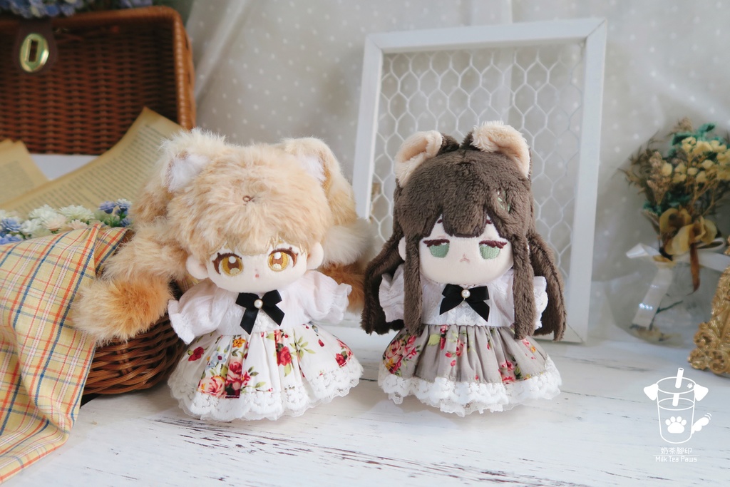 【10cmぬいぐるみ・ぬい服】夏色のパレット・ワンピース(全6柄)