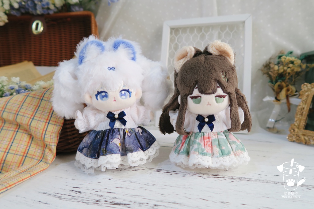 【10cmぬいぐるみ・ぬい服】夏色のパレット・ワンピース(全6柄)