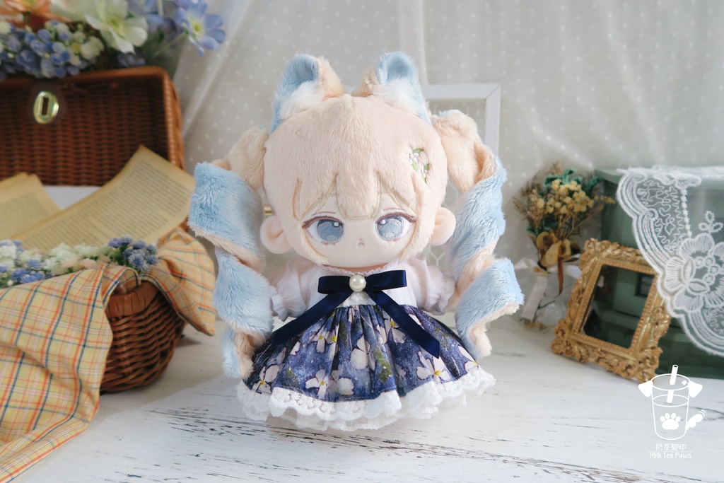 【20cmぬいぐるみ・ぬい服】夏色のパレット・ワンピース(全4柄)