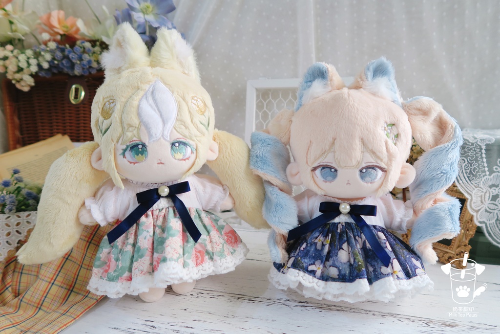 【20cmぬいぐるみ・ぬい服】夏色のパレット・ワンピース(全4柄)