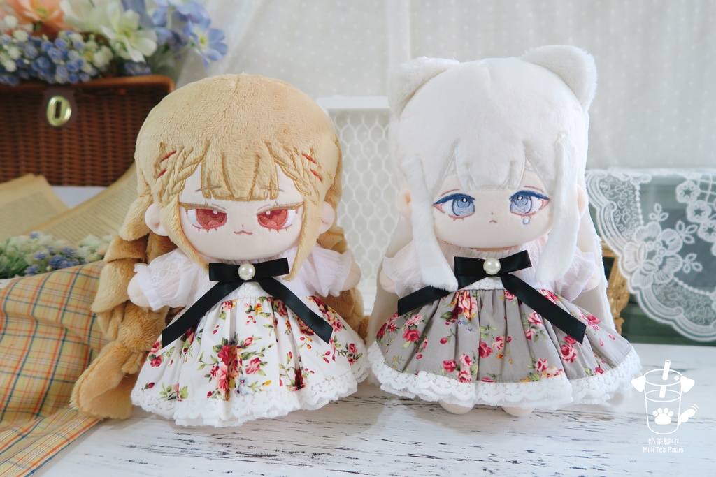 【20cmぬいぐるみ・ぬい服】夏色のパレット・ワンピース(全4柄)