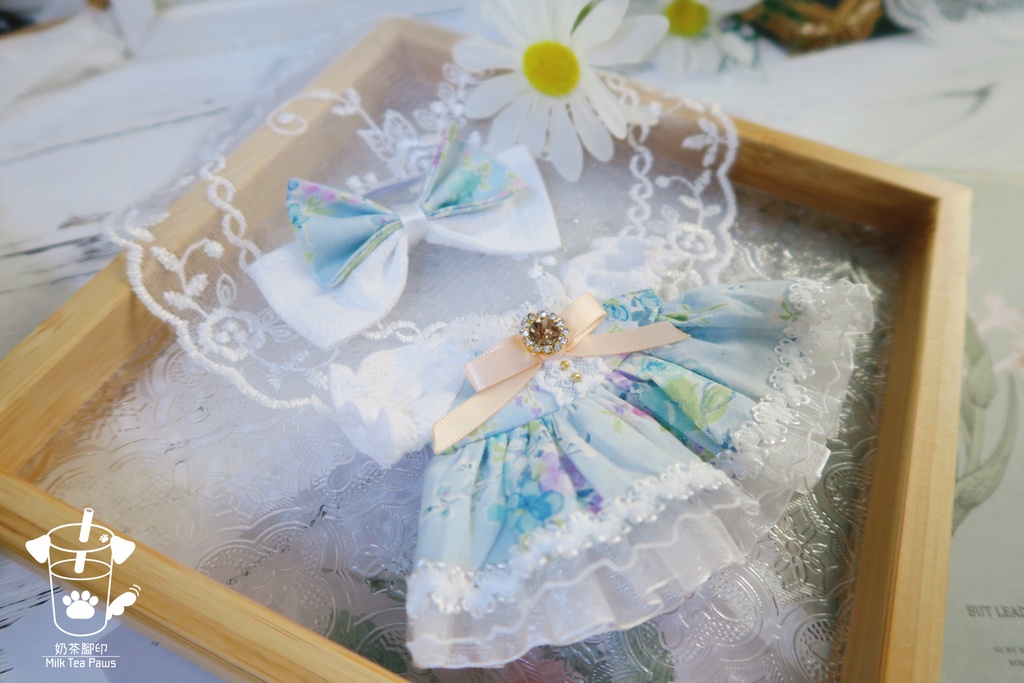 【10cmぬいぐるみ・ぬい服】霧雨の庭(朝雨)・ワンピースセット(2色)