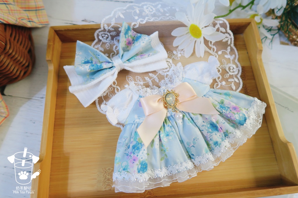 【20cmぬいぐるみ・ぬい服】霧雨の庭(朝雨)・ワンピースセット(2色)