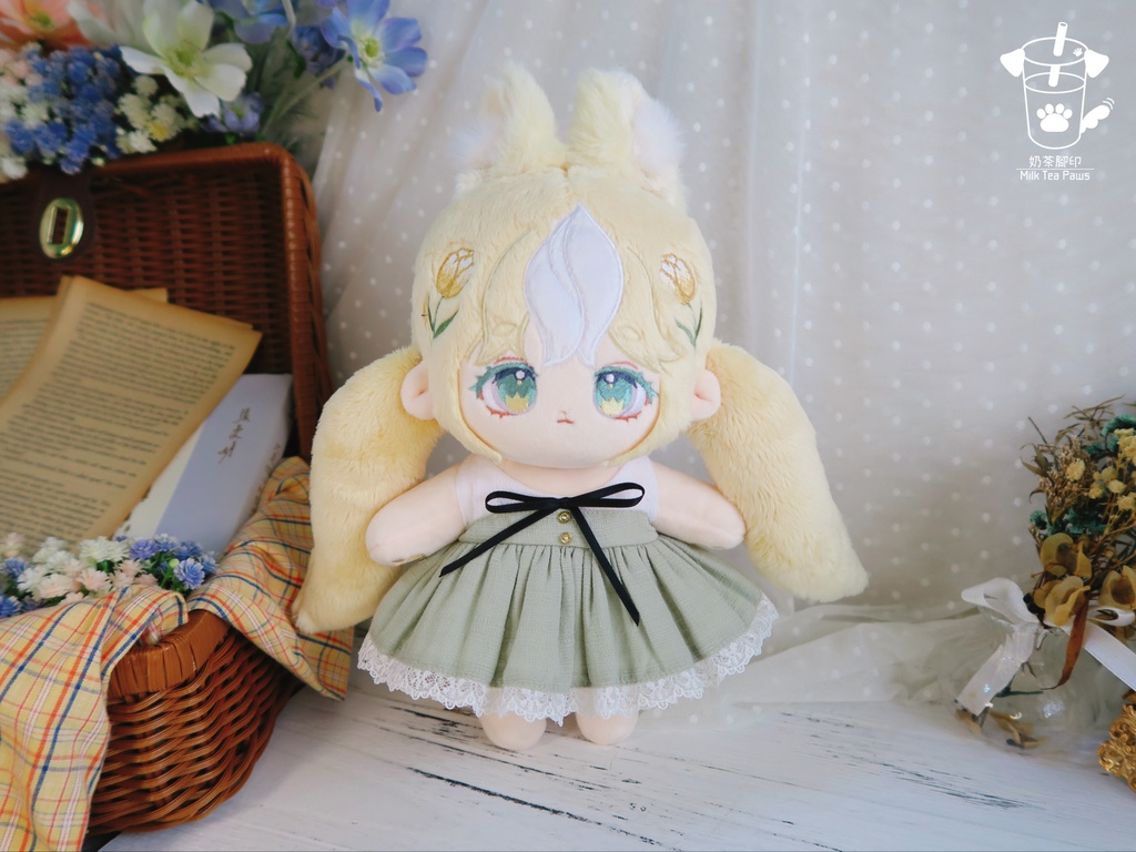 【20cmぬいぐるみ・ぬい服】第9号スケッチブック・ワンピース(全3柄)