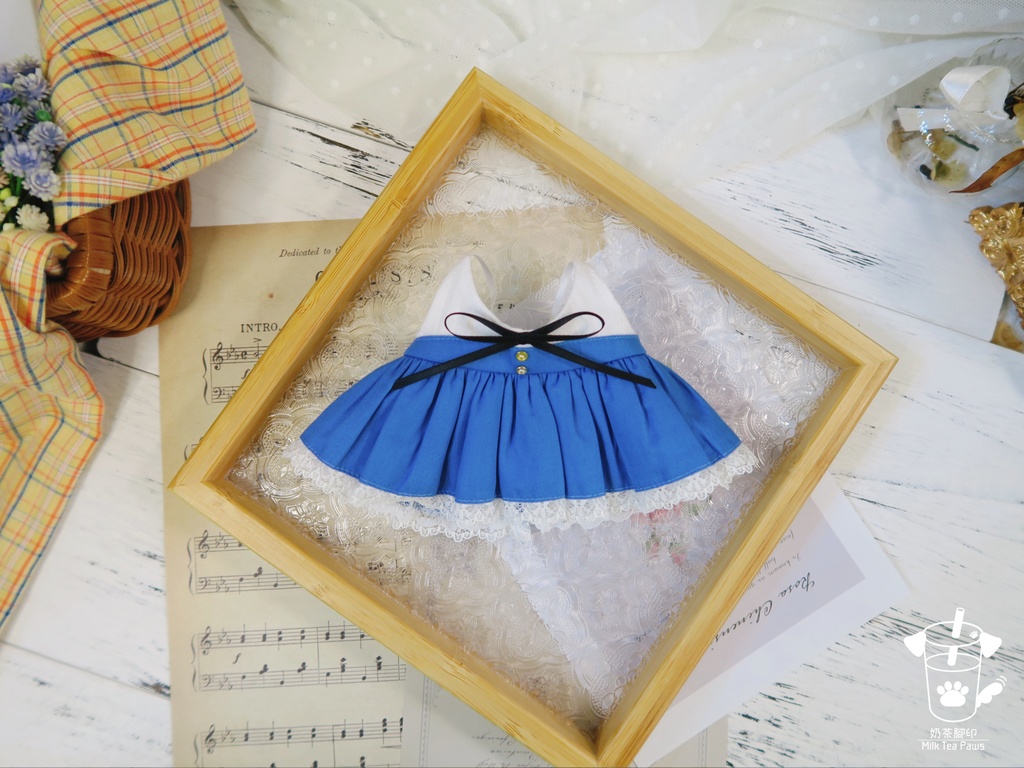 【20cmぬいぐるみ・ぬい服】第9号スケッチブック・ワンピース(全3柄)