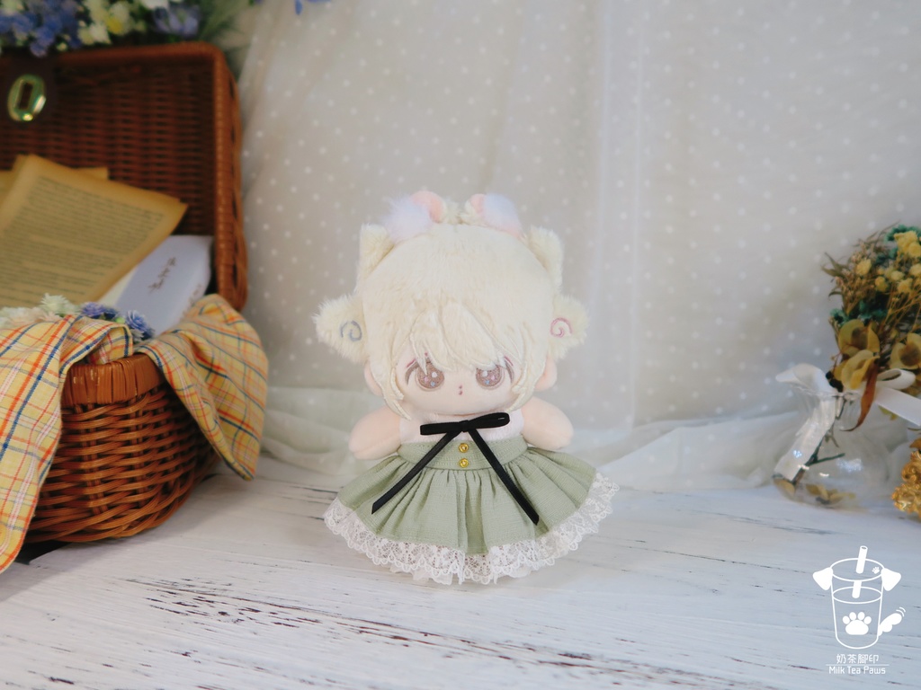 【10cmぬいぐるみ・ぬい服】第9号スケッチブック・ワンピース(全3柄)