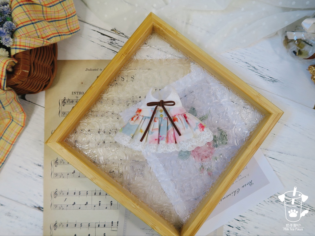 【10cmぬいぐるみ・ぬい服】第9号スケッチブック・ワンピース(全3柄)