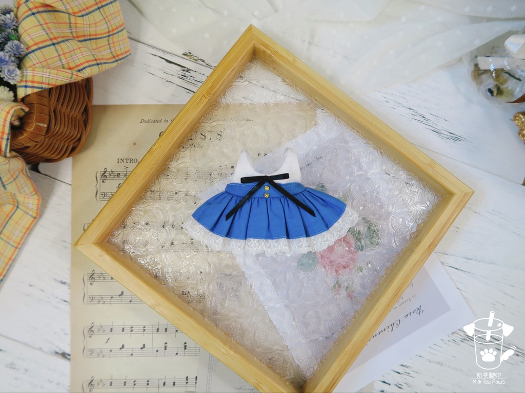 【10cmぬいぐるみ・ぬい服】第9号スケッチブック・ワンピース(全3柄)