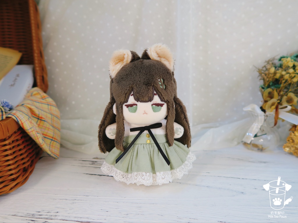 【10cmぬいぐるみ・ぬい服】第9号スケッチブック・ワンピース(全3柄)